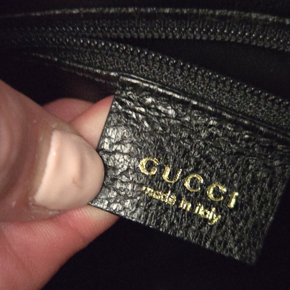 GUCCI DIANA Black Leather Tote Bamboo Handles - Picture 13 of 17
